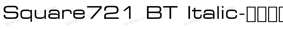 Square721 BT Italic字体转换